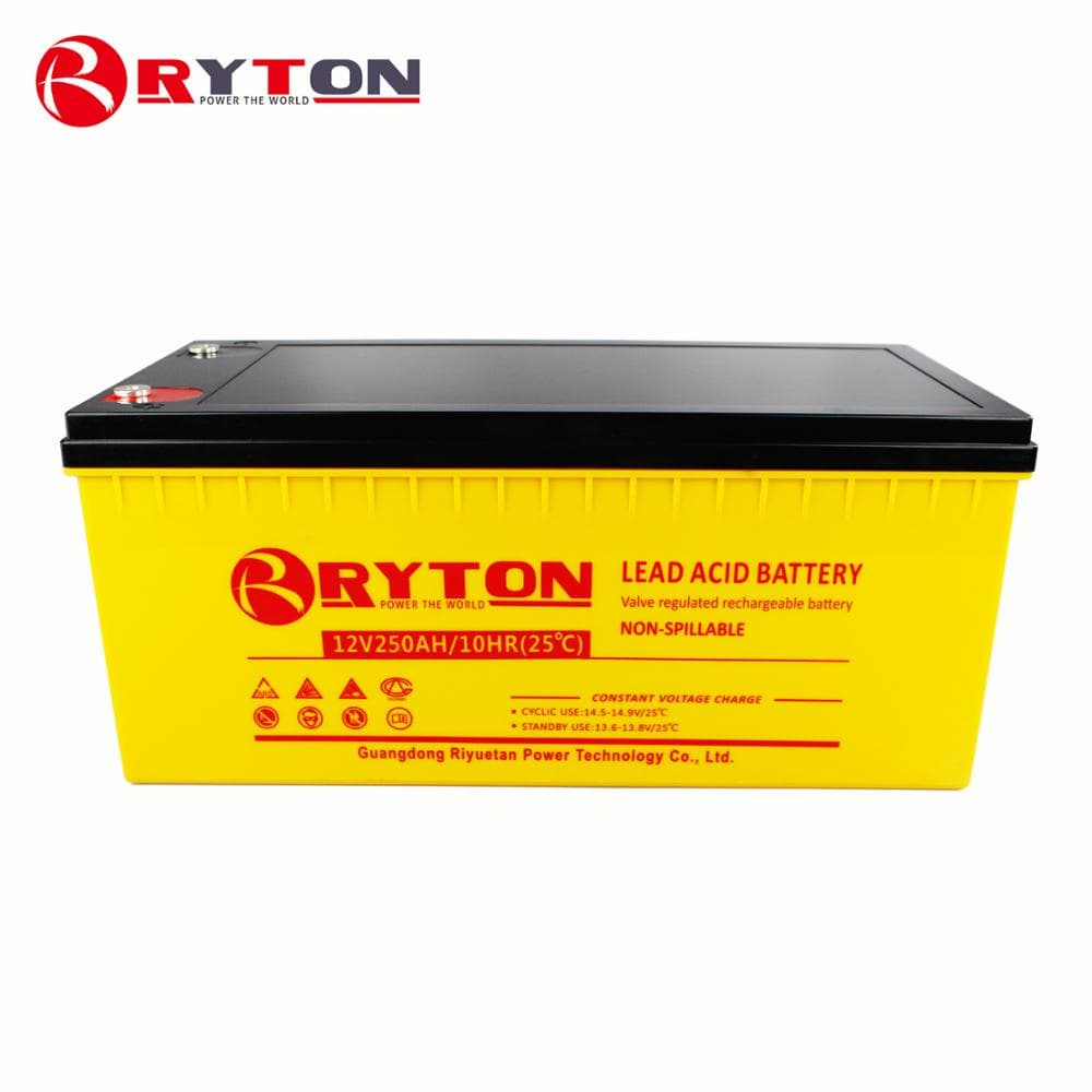 12V 250Ah ISO18001 fire alarm system deep cycle battery